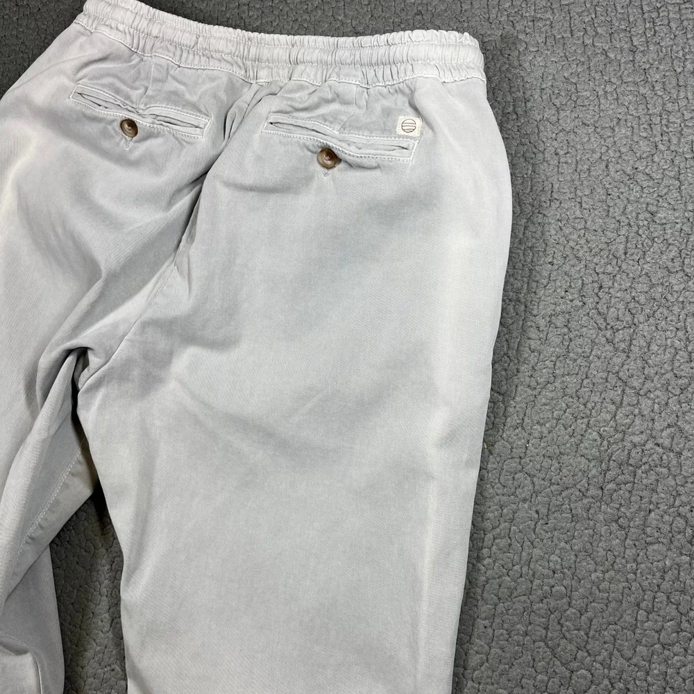 Marine Layer Saturday Joggers Mens Large Grey Athletic Fit Cotton Lyocell Pants